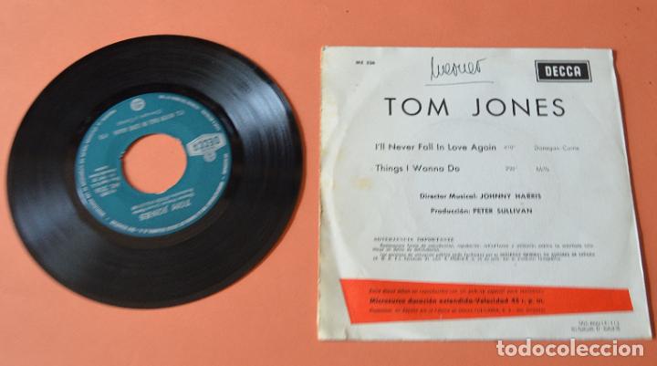 Discos de vinilo: TOM JONES - III NEVER FALL IN LOVE AGAIN - SINGLE - Foto 2