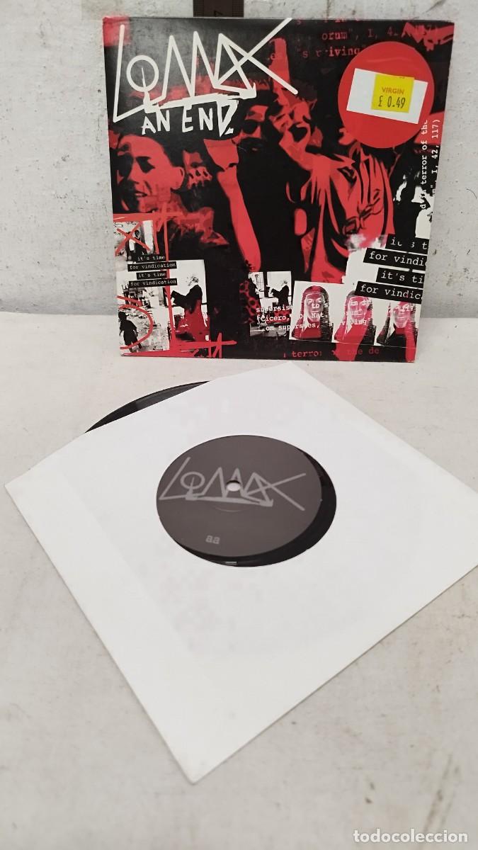 Discos de vinilo: Lomax &ndash; An End / Brought To Rights. Single 7&rdquo; - Foto 1