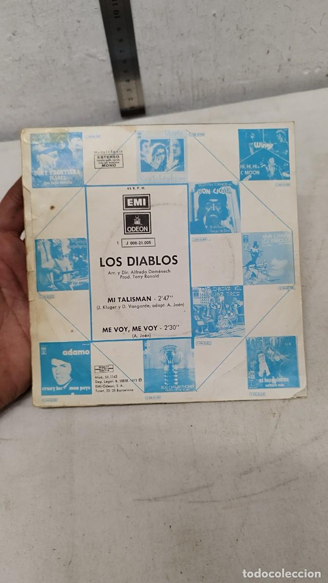 Discos de vinilo: Los Diablos &ndash; Mi Talism&aacute;n. Single 7&rdquo; - Foto 3