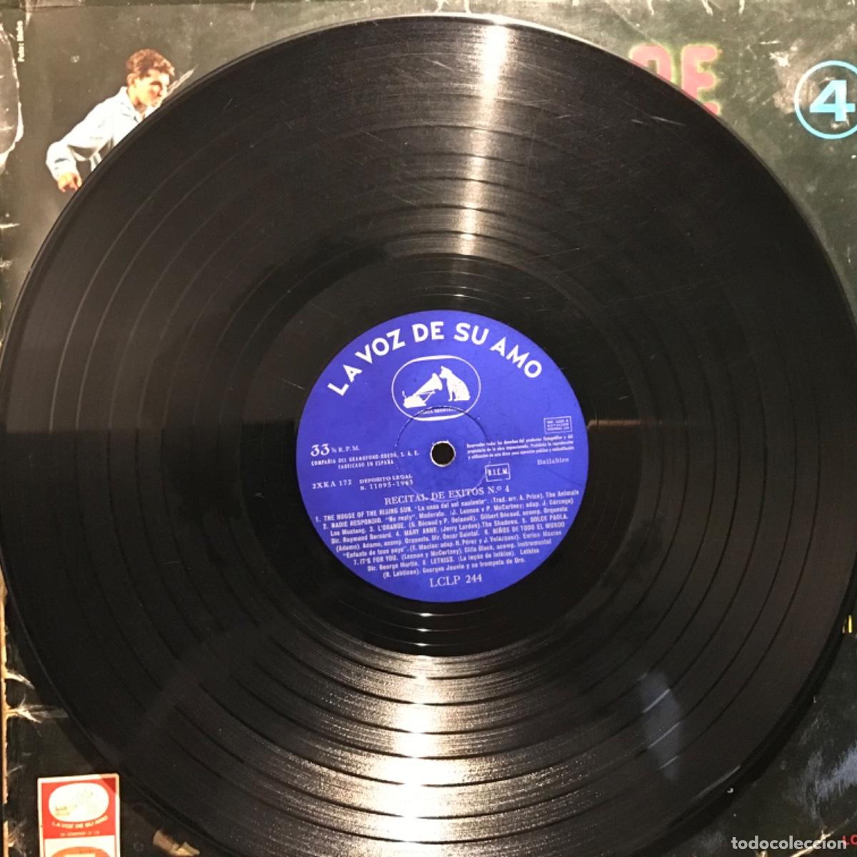 Discos de vinilo: Various ● Recital De Exitos 4 ● Vinyl, LP, Compilation Spain 1965 - Foto 3
