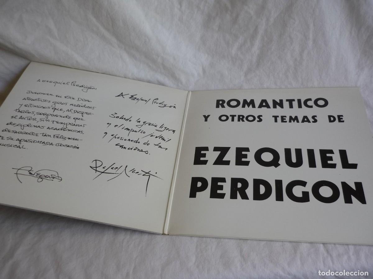 Discos de vinilo: LP vinilo Ezeqiel Perdig&oacute;n 1982, dedicatoria del autor - Foto 4