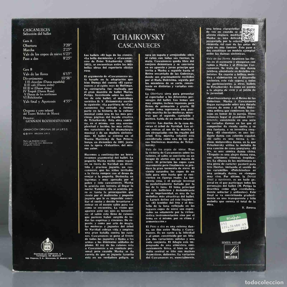 Discos de vinilo: LP. Tchaikovsky CASCANUECES GENNADI - Foto 2