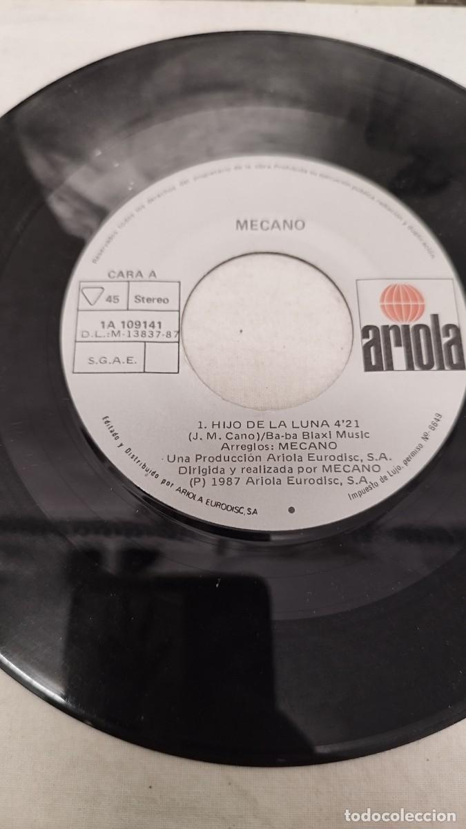 Discos de vinilo: Mecano &ndash; Hijo De La Luna. Single 7&rdquo; - Foto 2
