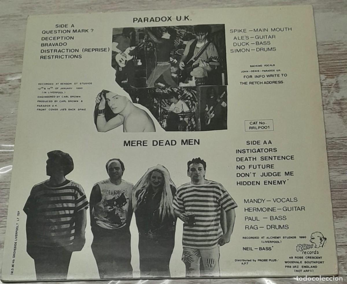 Discos de vinilo: Paradox U.K. / Mere Dead Men &ndash; Split - Foto 2
