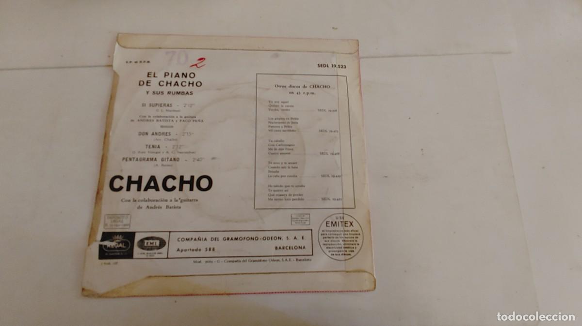 Discos de vinilo: CHACHO Y SUS RUMBAS-EP SI SUPIERAS +3 - Foto 2