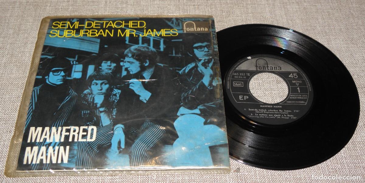 Discos de vinilo: SINGLE MANFRED MANN SEMI-DETACHED ESPA&Ntilde;A A&Ntilde;O 1966 - Foto 1