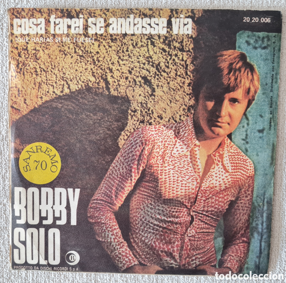 Discos de vinilo: SINGLE - BOBBY SOLO - ROMANTICO BLUES - 1970 - Foto 2