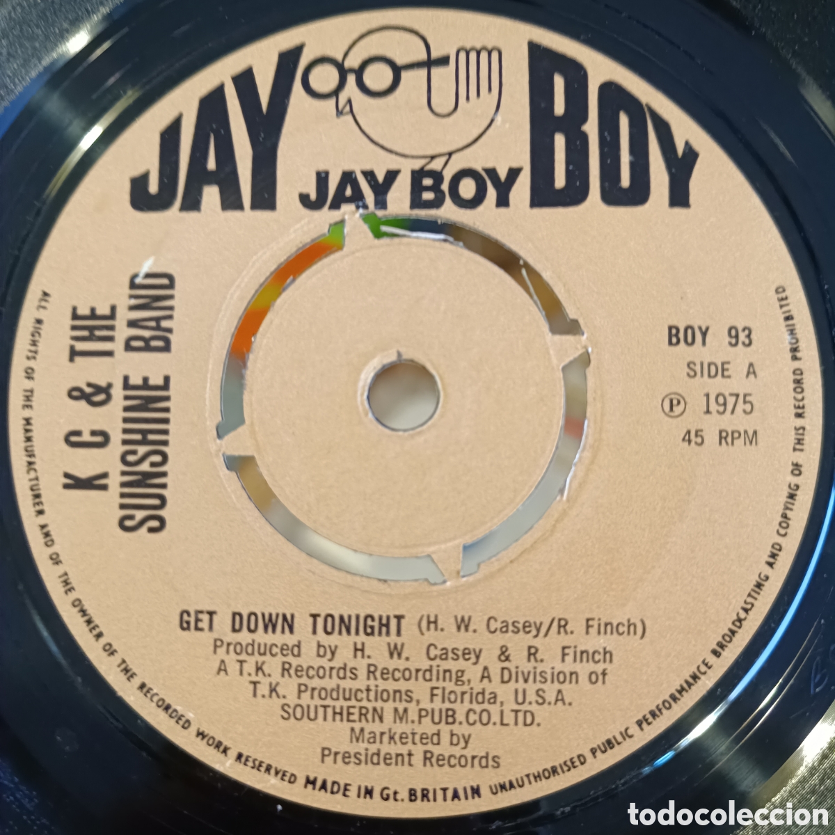 Discos de vinilo: KC & The Sunshine Band &ndash; Get Down Tonight - Foto 1