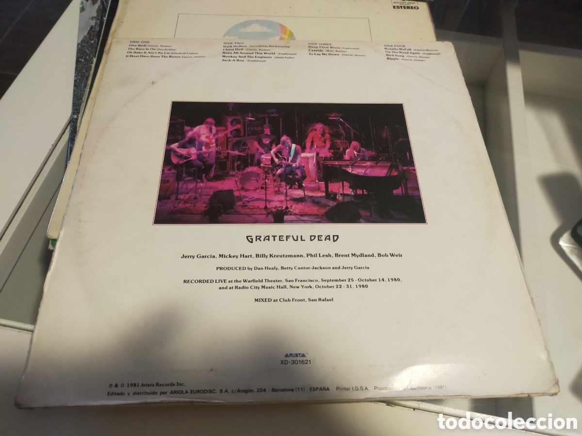 Discos de vinilo: Grateful dead doble LP reckoning Espa&ntilde;a 1981 - Foto 2