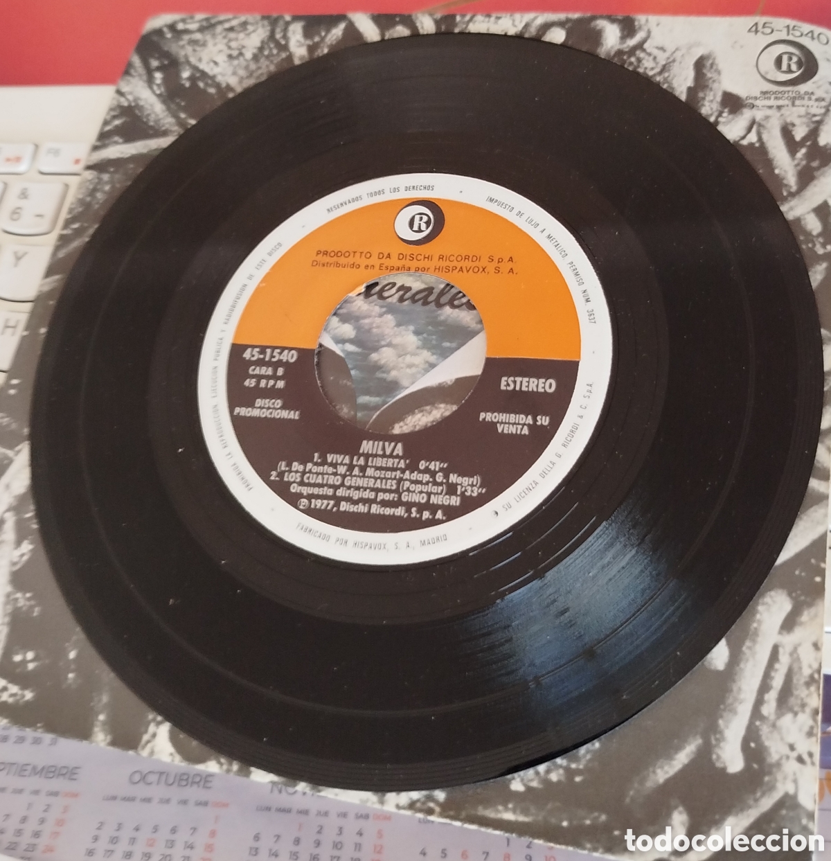Discos de vinilo: Milva - venceremos + 3 - Foto 2