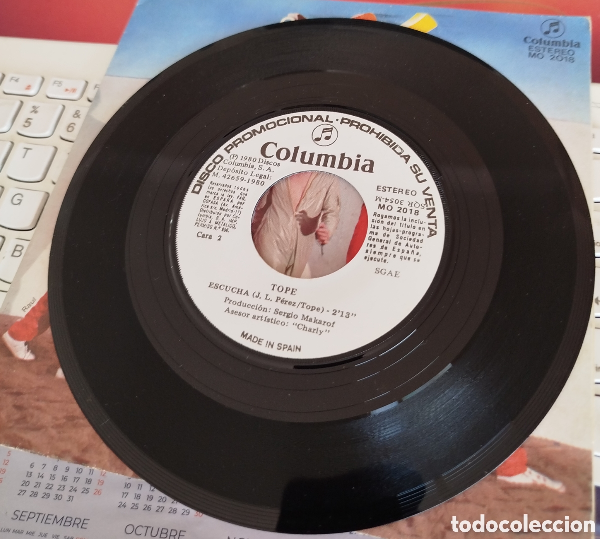 Discos de vinilo: Tope - Tu me vas. Promocional - Foto 2