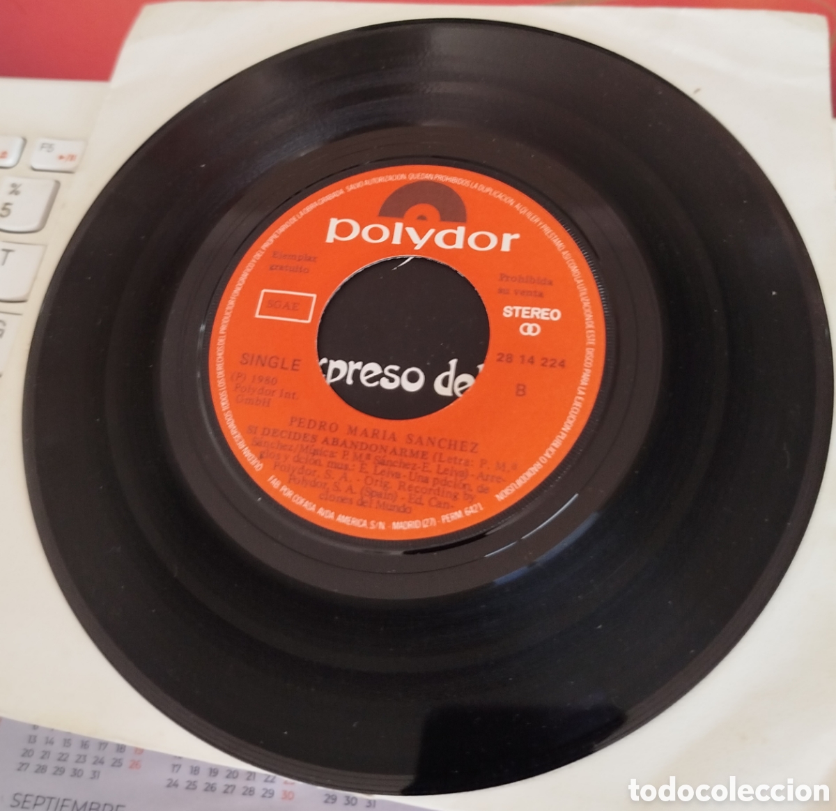 Discos de vinilo: Pedro Mar&iacute;a S&aacute;nchez - Expreso de amor - Foto 2
