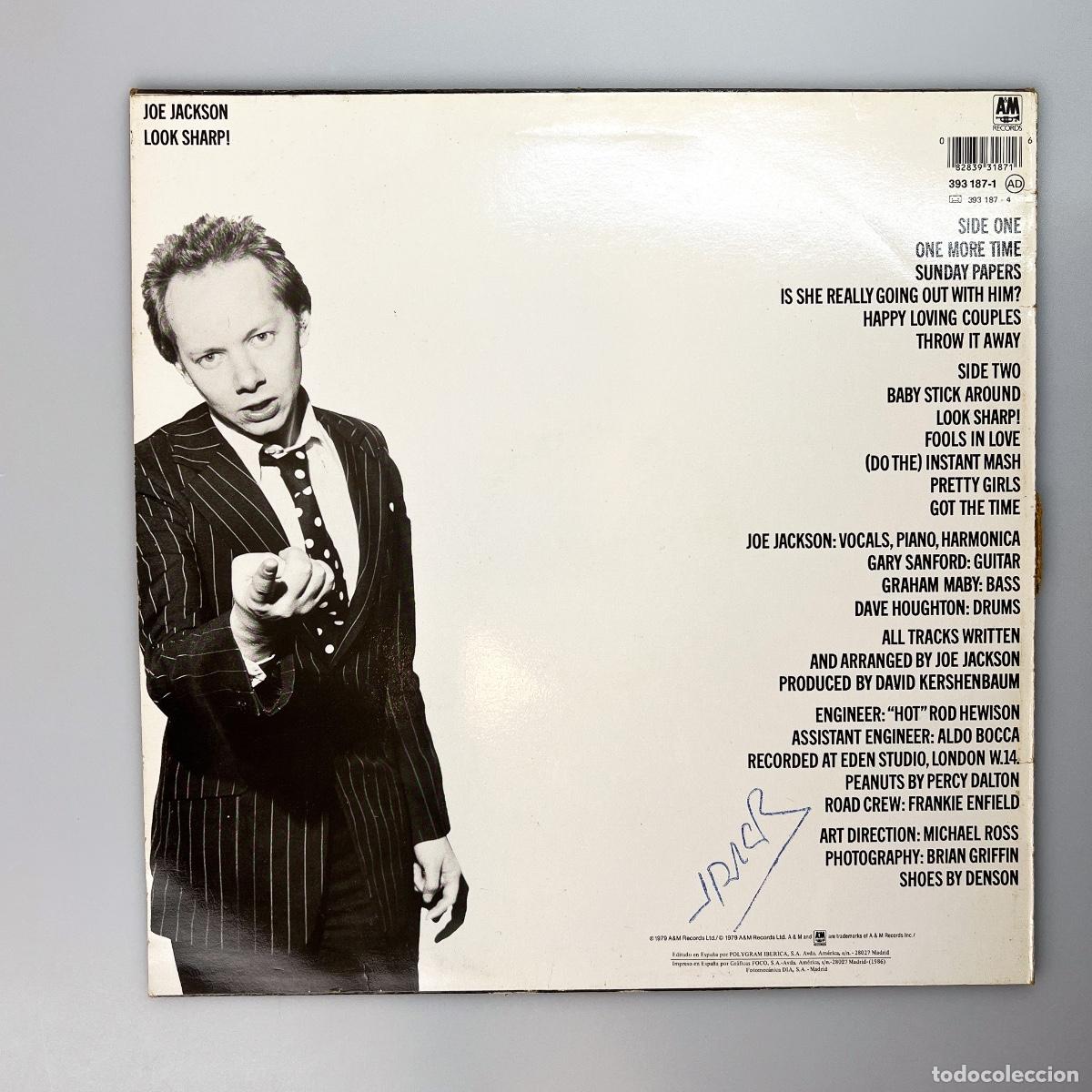 Discos de vinilo: LP. Joe Jackson. Look Sharp! (G/VG) - Foto 2