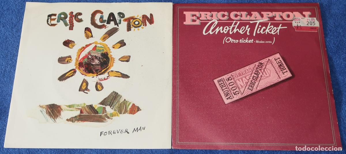 Discos de vinilo: Forever Man - Another Ticket - Eric Clapton (A&ntilde;os 80) - Foto 1
