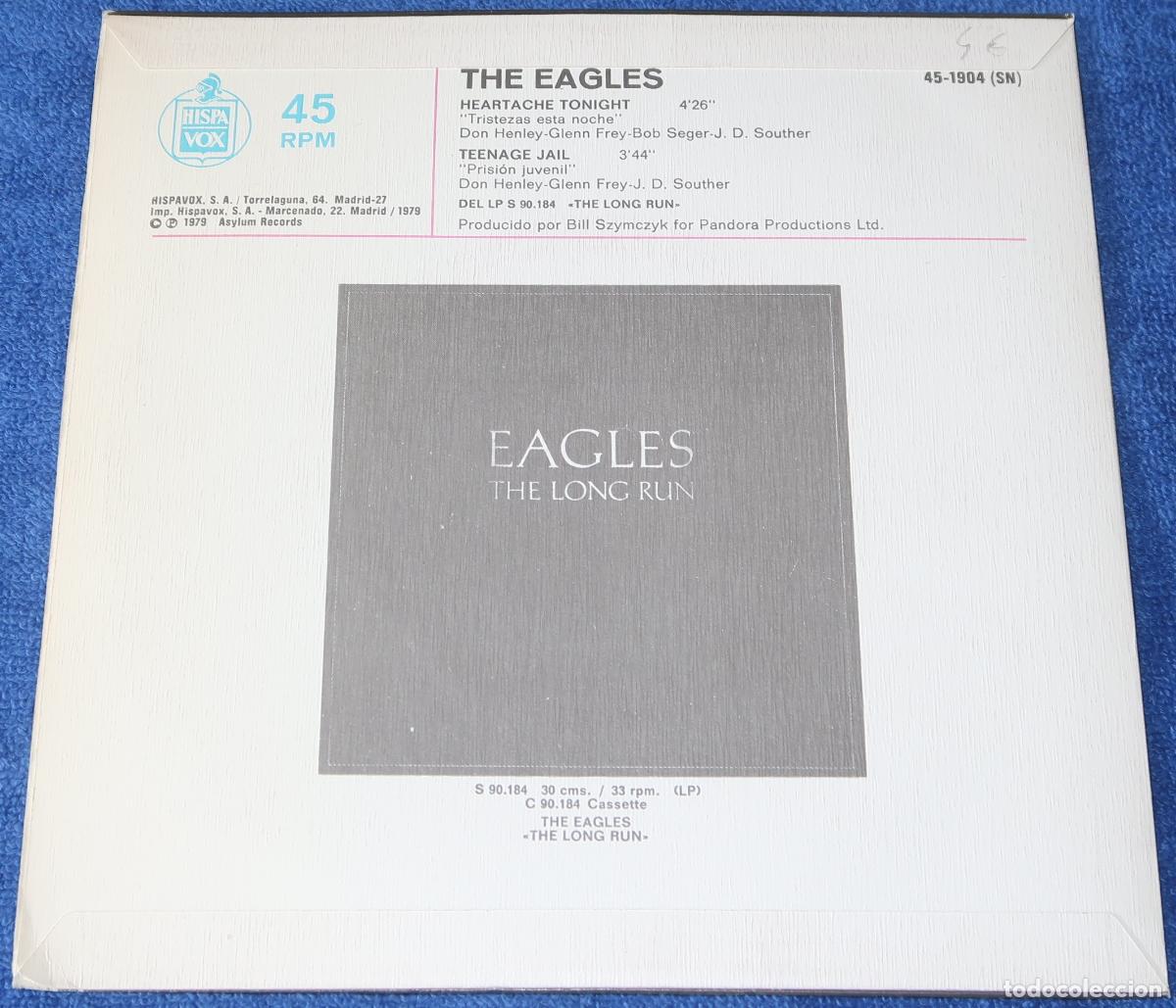Discos de vinilo: Hearthache Tonight - Eagles - Hispavox (1979) - Foto 2