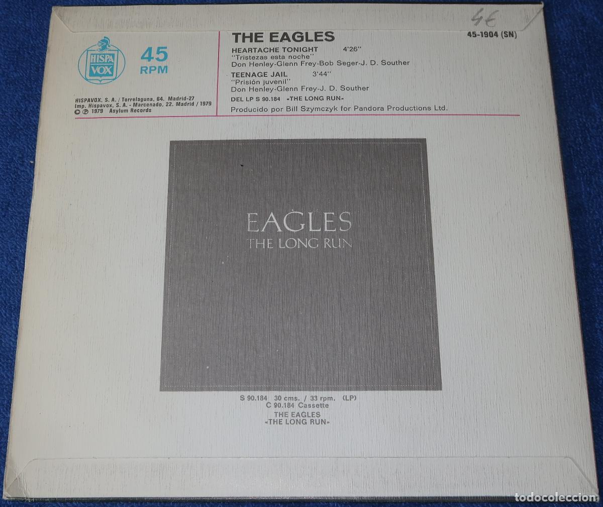Discos de vinilo: Hearthache Tonight - Eagles - Hispavox (1979) - Foto 2