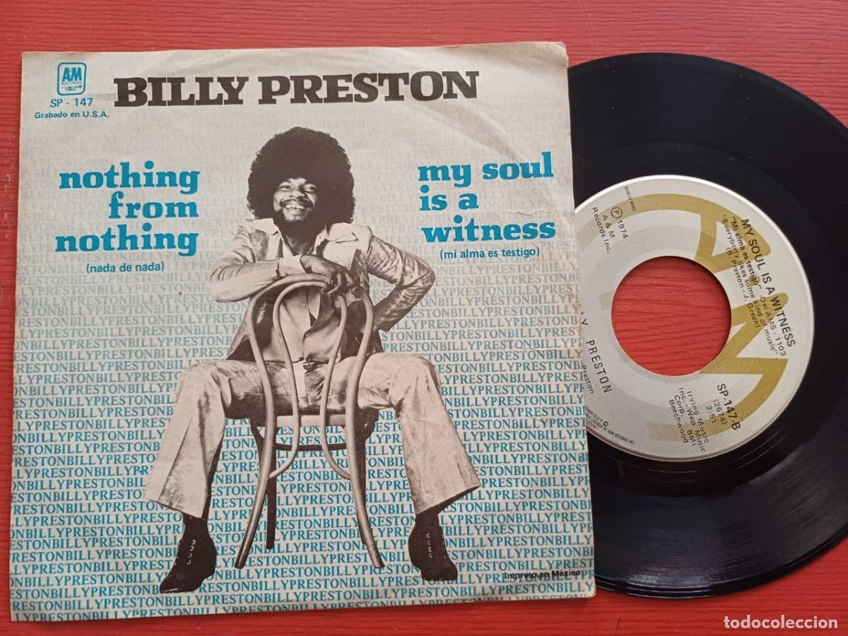 Discos de vinilo: Billy Preston-Nothing from Nothing-7&rdquo; Mexico single-A&M 1974 - Foto 1