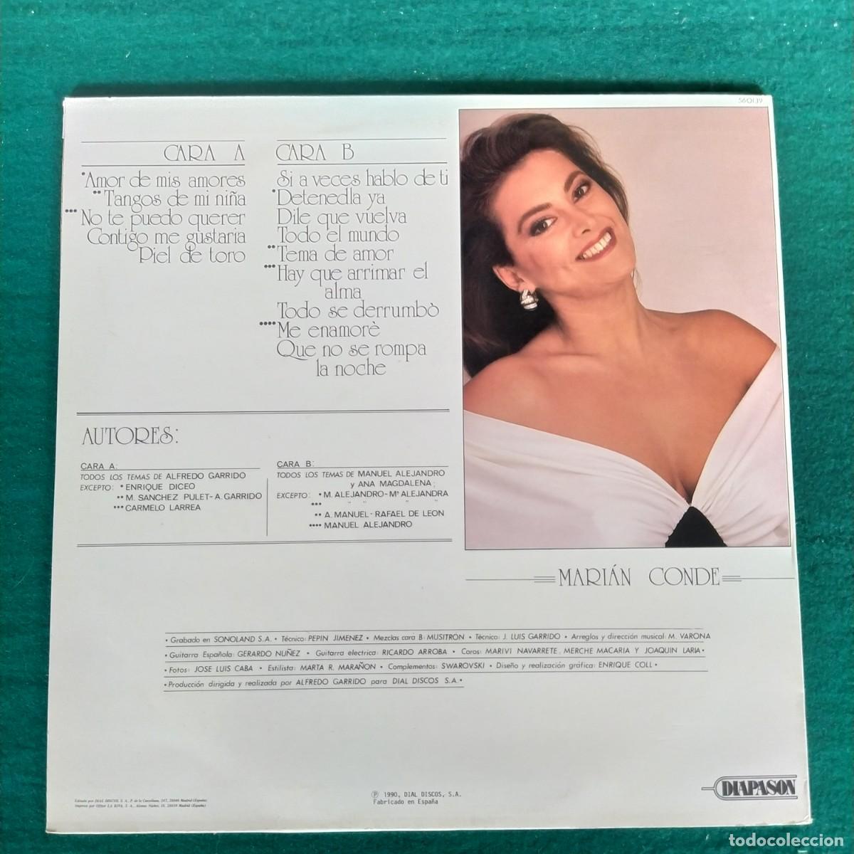 Discos de vinilo: MARIAN CONDE AMOR DE MIS AMORES - Foto 2