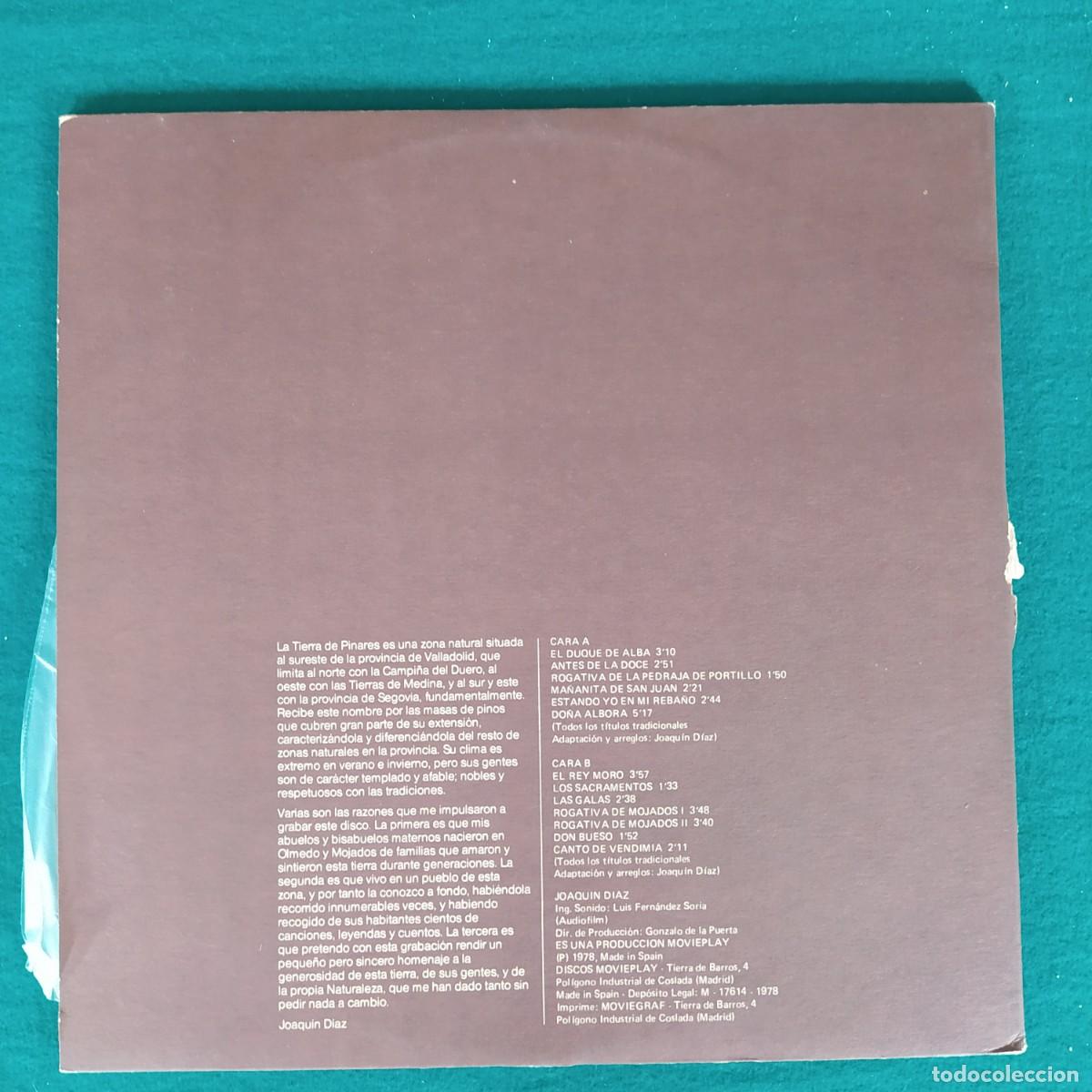 Discos de vinilo: Joaqu&iacute;n D&iacute;az &ndash; Tierra de Pinares - Foto 2