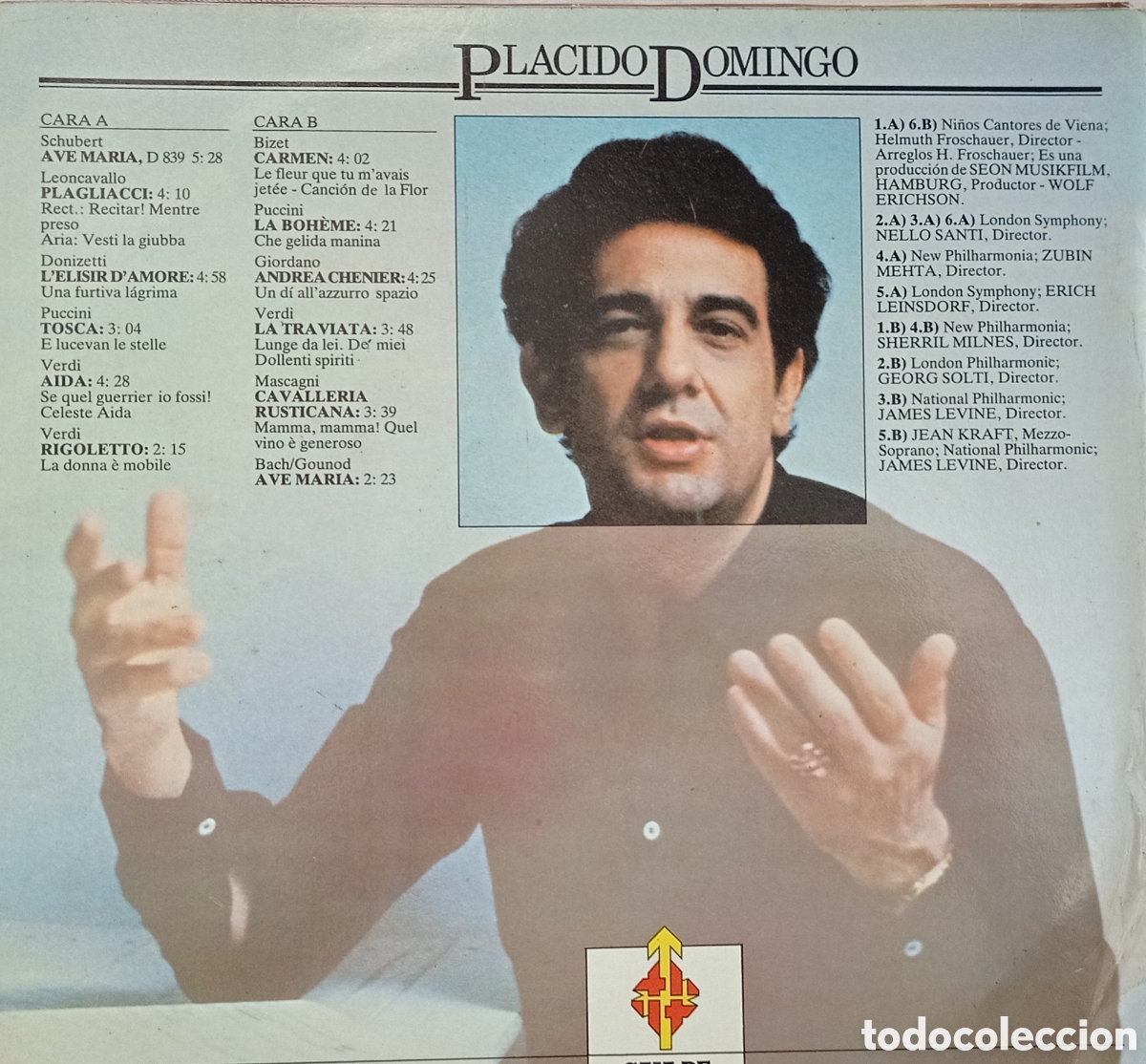 Discos de vinilo: Placido Domingo Arias - Foto 2