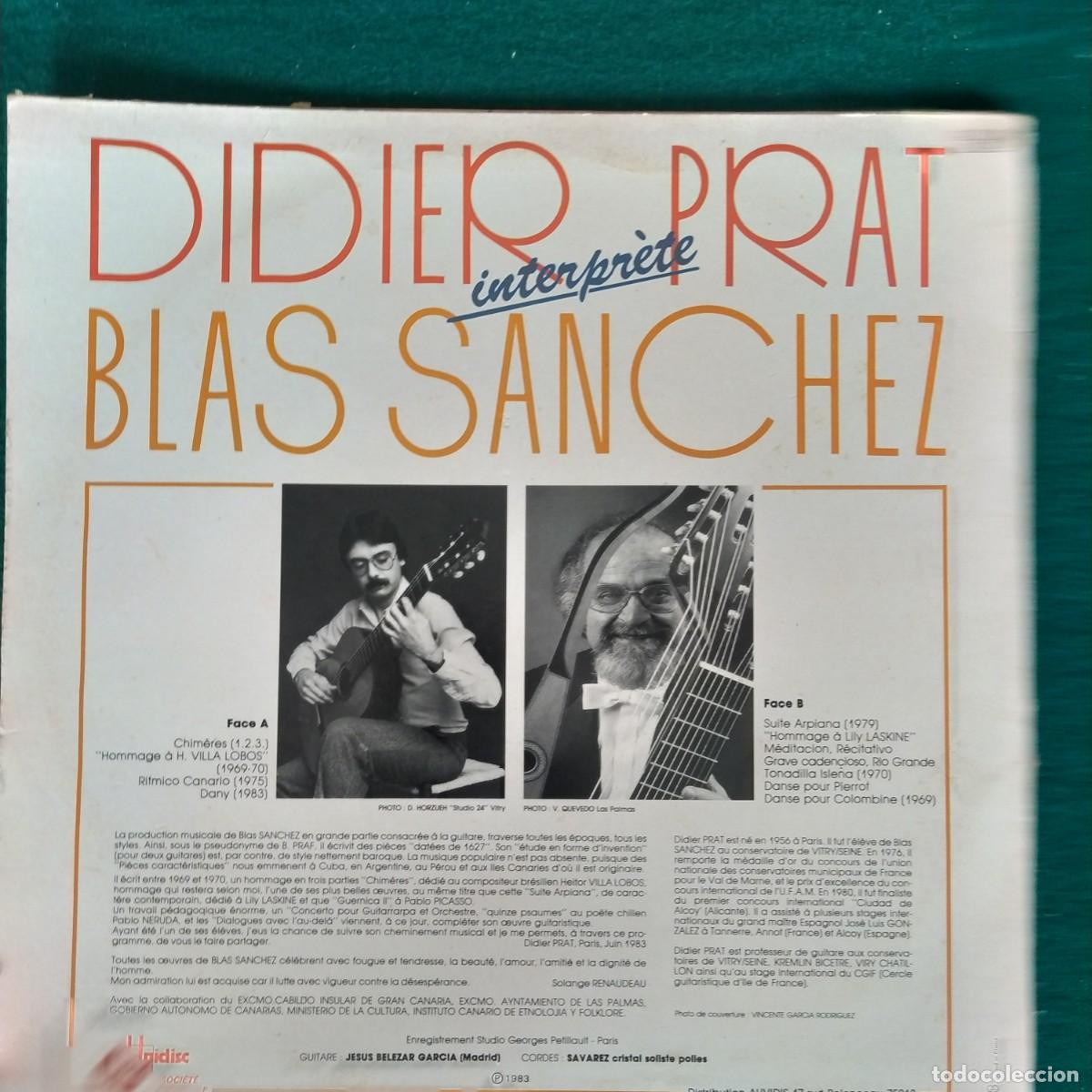 Discos de vinilo: didier prat / blas sanchez Didier prat interpr&egrave;te blas sanchez - Foto 2