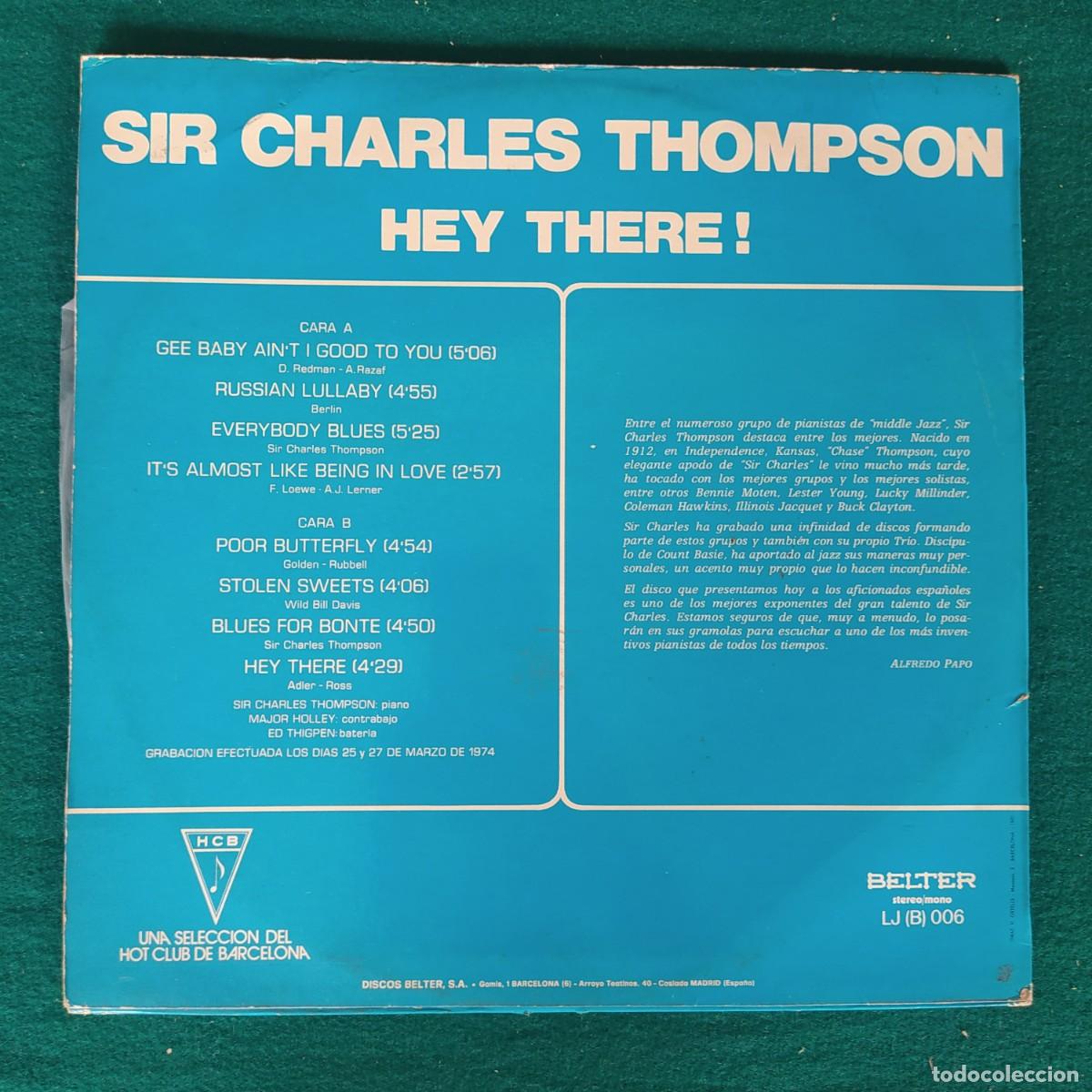 Discos de vinilo: Sir Charles Thompson &ndash; Hey There ! - Foto 2