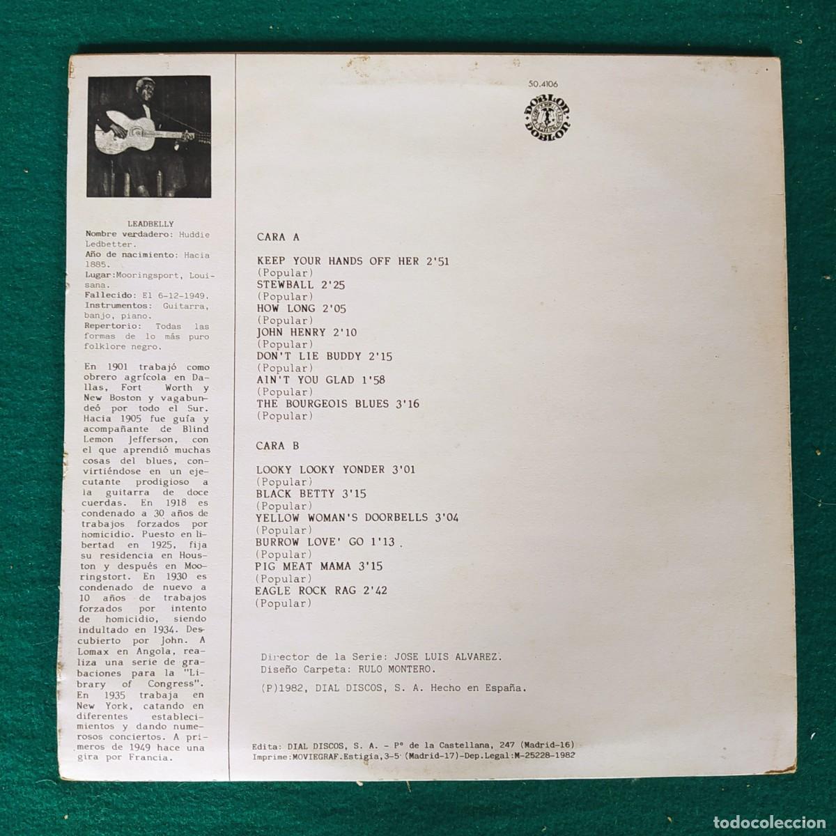 Discos de vinilo: Leadbelly &ndash; Leadbelly - Foto 2