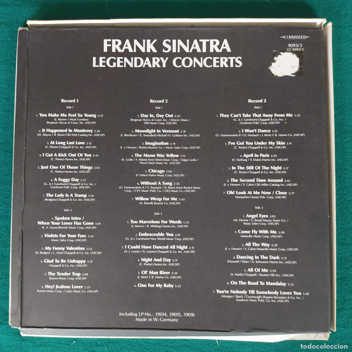 Discos de vinilo: Frank Sinatra &ndash; Legendary Concerts - Foto 2