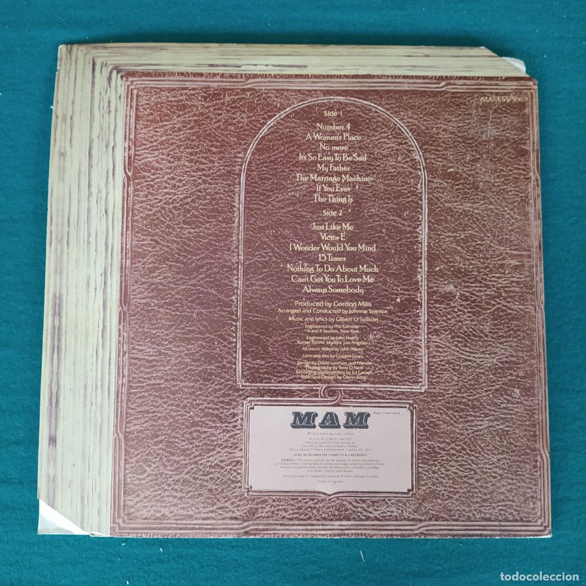 Discos de vinilo: Gilbert OSullivan &ndash; A Stranger In My Own Back Yard - Foto 2