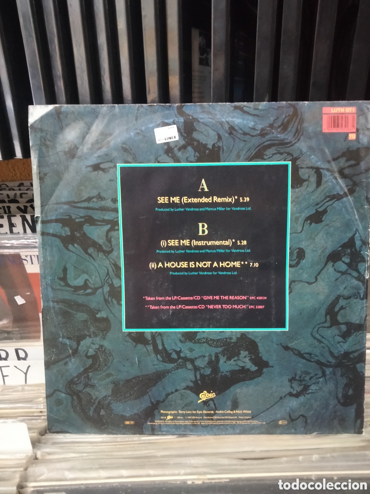 Discos de vinilo: Luther vandross see me - Foto 2