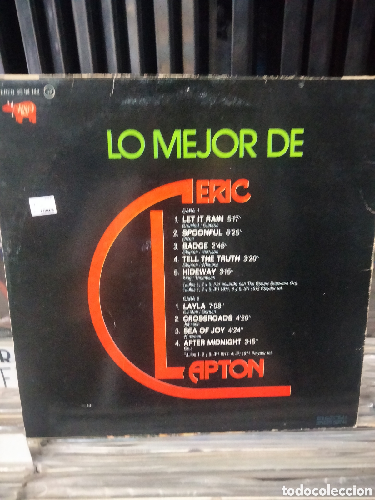 Discos de vinilo: Lo mejor de Eric clapton - Foto 2