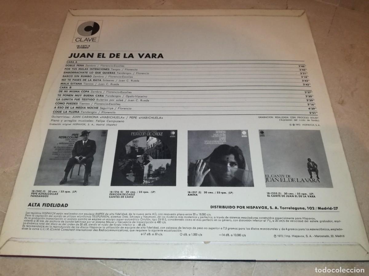 Discos de vinilo: JUAN EL DE LA VARA-ORIGINAL 1972 - Foto 2