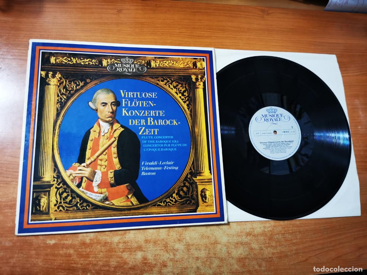 Discos de vinilo: VIRTUOSE FL&Ouml;TENKONZAERTE DER BAROCK ZEIT Flaute concertos LP VINILO ALEMANIA