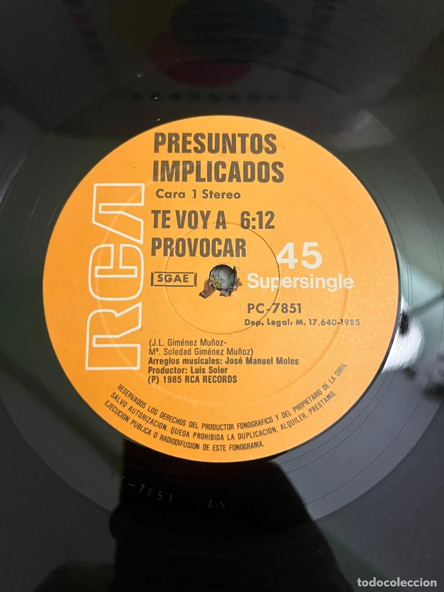 Discos de vinilo: Presuntos Implicados Te Voy A Provocar - Foto 4