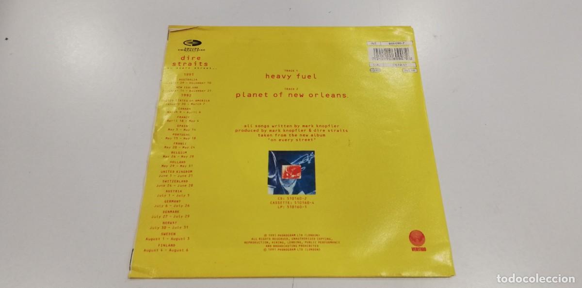 Discos de vinilo: SCO13- Dire Straits - Heavy Fuel (7&rdquo;, Single) - Foto 2