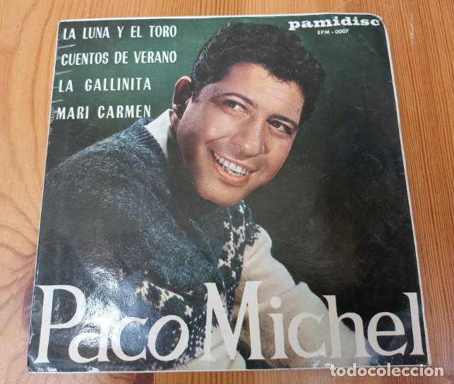 Discos de vinilo: PACO MICHEL, LA LUNA Y EL TORO, DISCO VINILO SINGLE EP - Foto 1