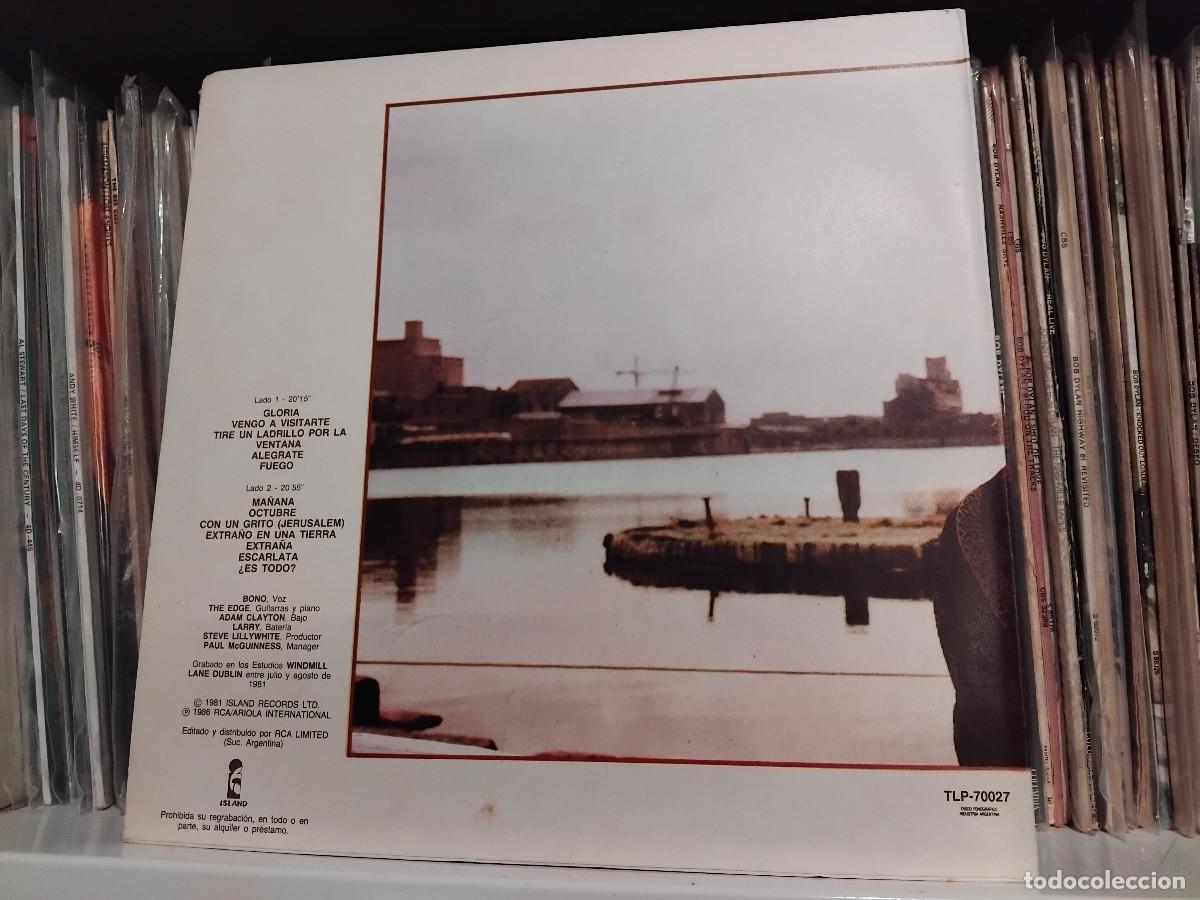 Discos de vinilo: U2 &lrm;&ndash; October - lp edic. argentina 1986 - Foto 2