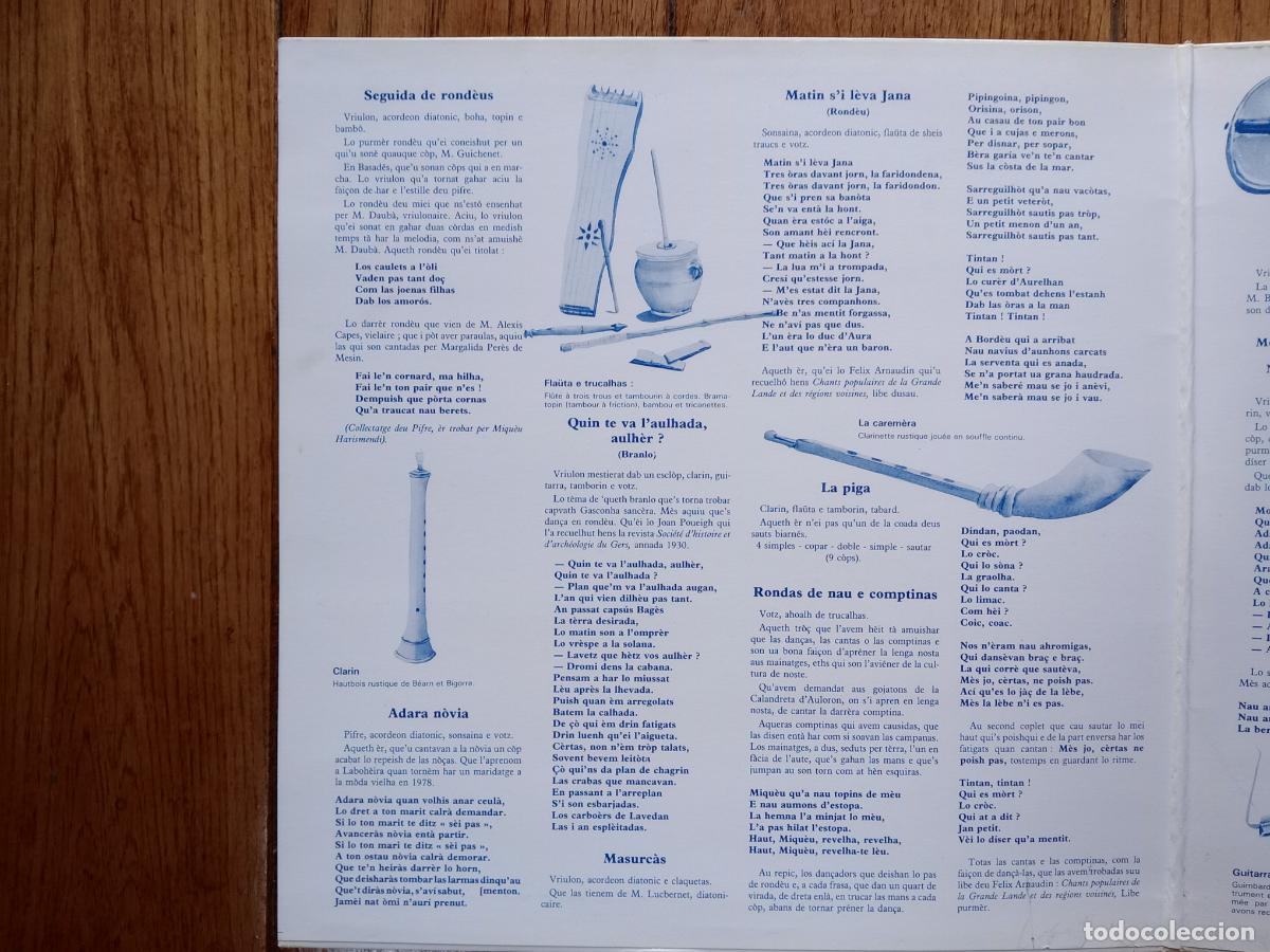 Discos de vinilo: Can&iacute;cula - cantas & dancas de Gasconha - Foto 2
