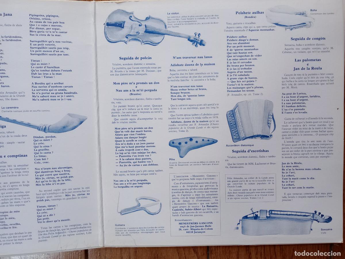 Discos de vinilo: Can&iacute;cula - cantas & dancas de Gasconha - Foto 3