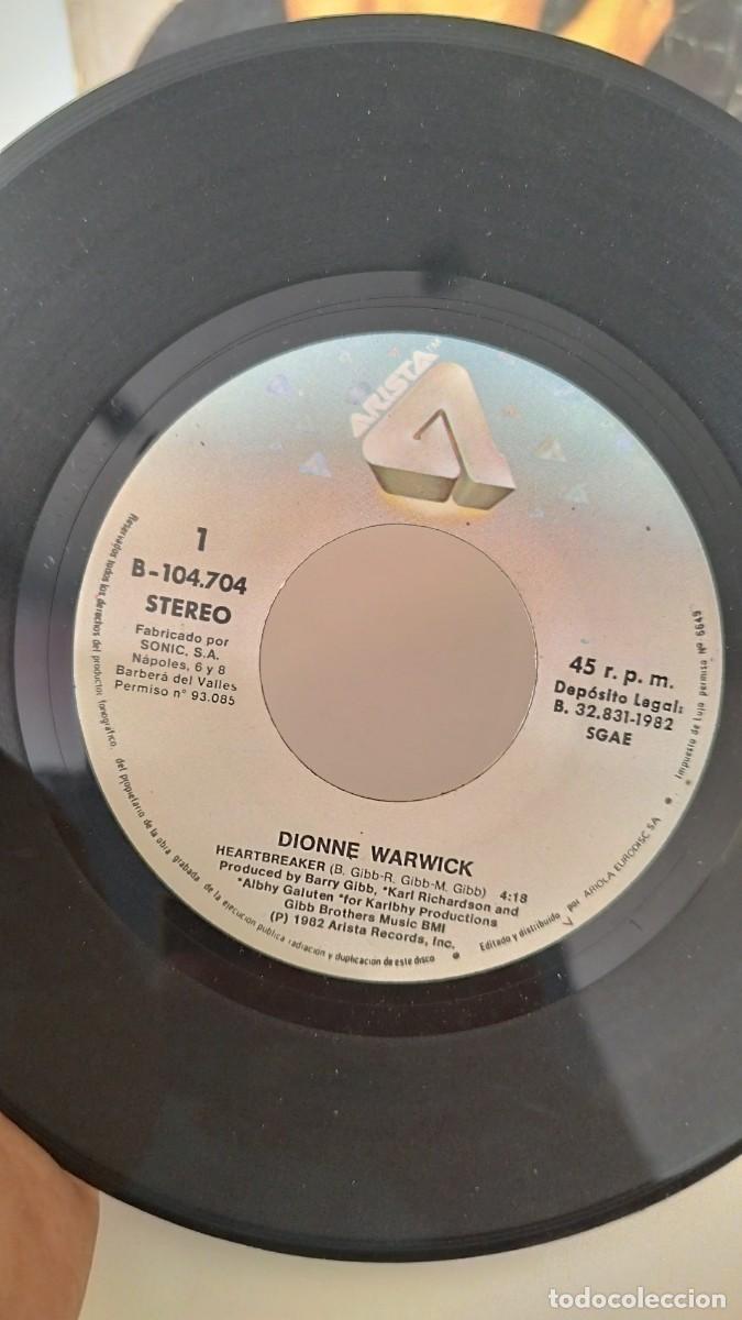 Discos de vinilo: DIONNE - Heartbreaker. Single 7&rdquo; - Foto 2
