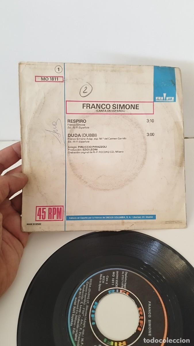 Discos de vinilo: Franco Simone - respiro. Single 7&rdquo; - Foto 3