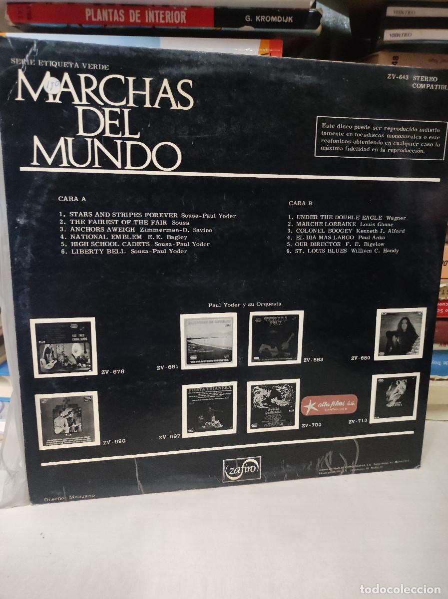 Discos de vinilo: MARCHAS DEL MUNDO PAUL YODER Y SU ORQUESTA - Foto 2