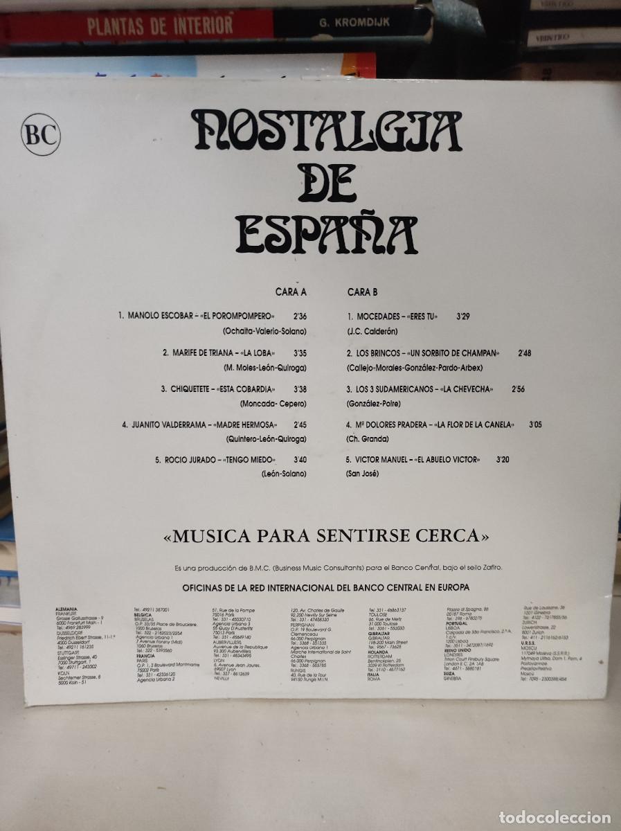 Discos de vinilo: Nostalgia De Espa&ntilde;a . - Foto 2