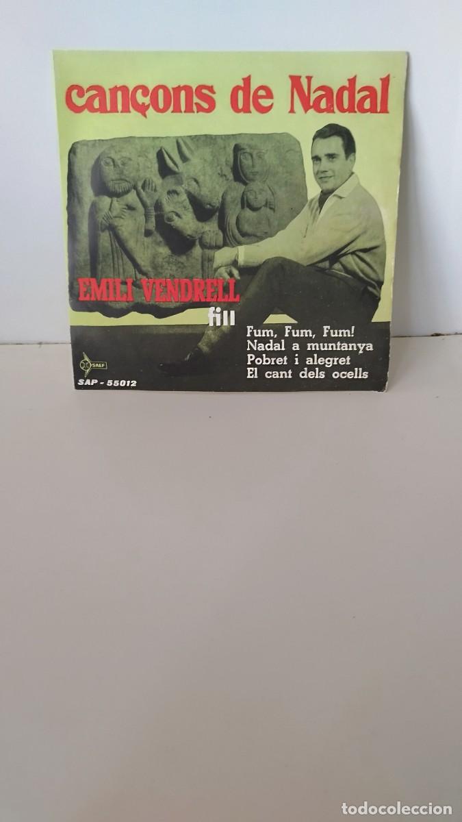 Discos de vinilo: Emili Vendrell (Fill) &ndash; Can&ccedil;ons De Nadal. Single 7&rdquo; - Foto 1