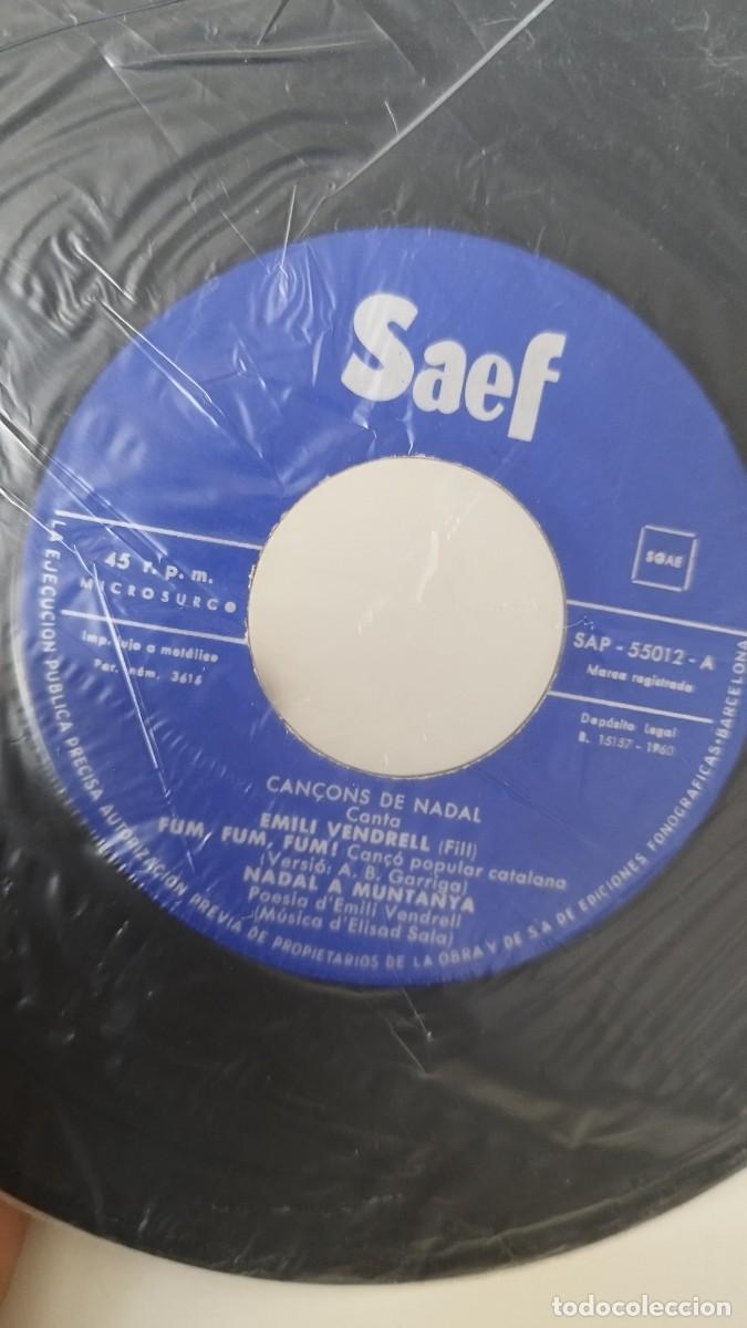 Discos de vinilo: Emili Vendrell (Fill) &ndash; Can&ccedil;ons De Nadal. Single 7&rdquo; - Foto 2