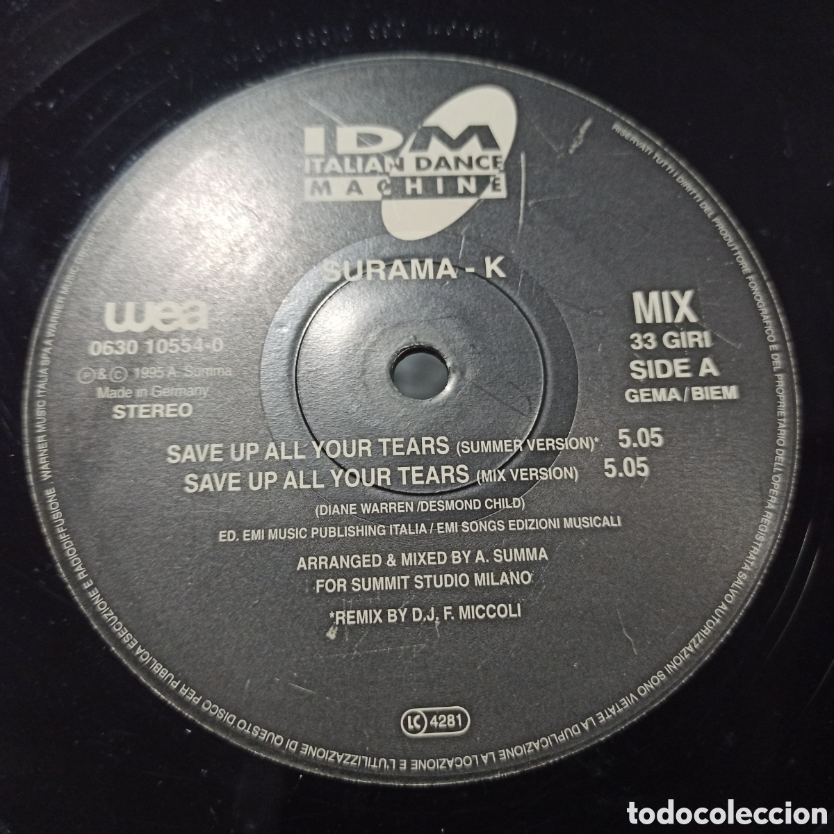 Discos de vinilo: Surama-K - Save Up All Your Tears - Foto 2