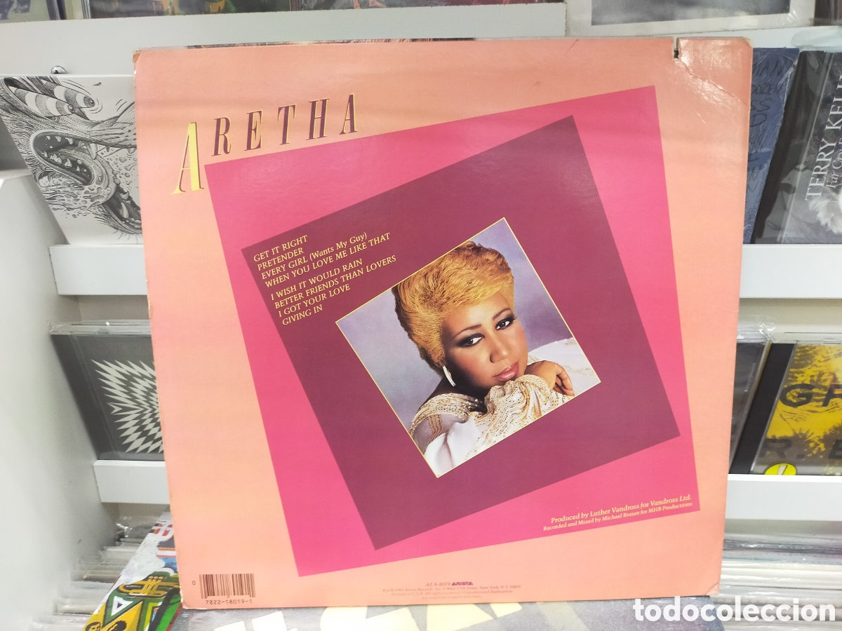 Discos de vinilo: Aretha Franklin LP u.s.a. 1983 - Foto 2