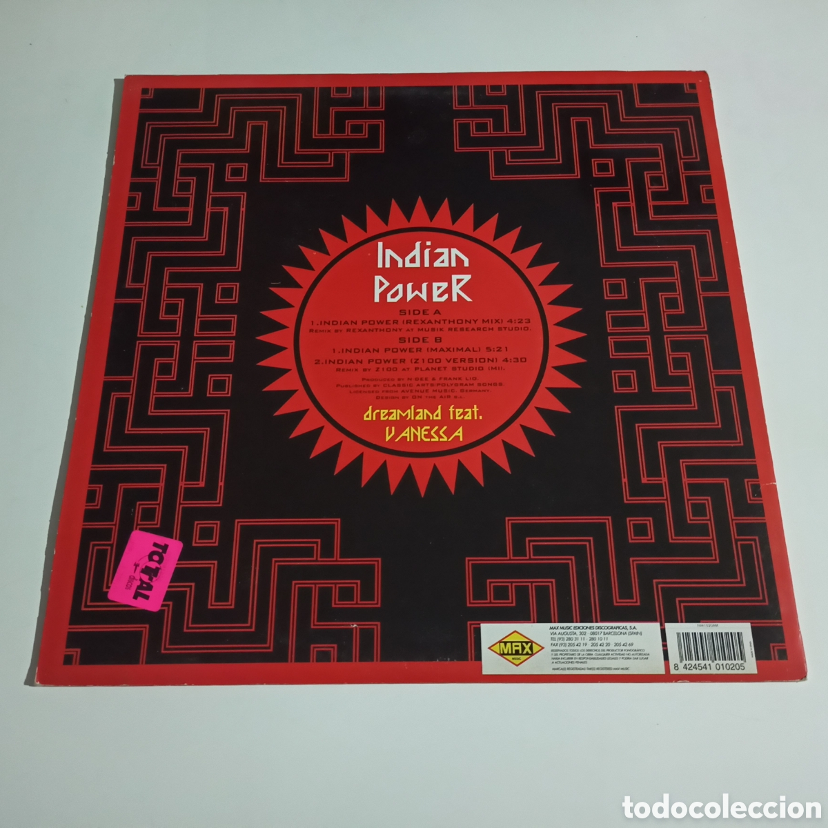 Discos de vinilo: Dreamland Feat. Vanessa - Indian Power - Foto 2