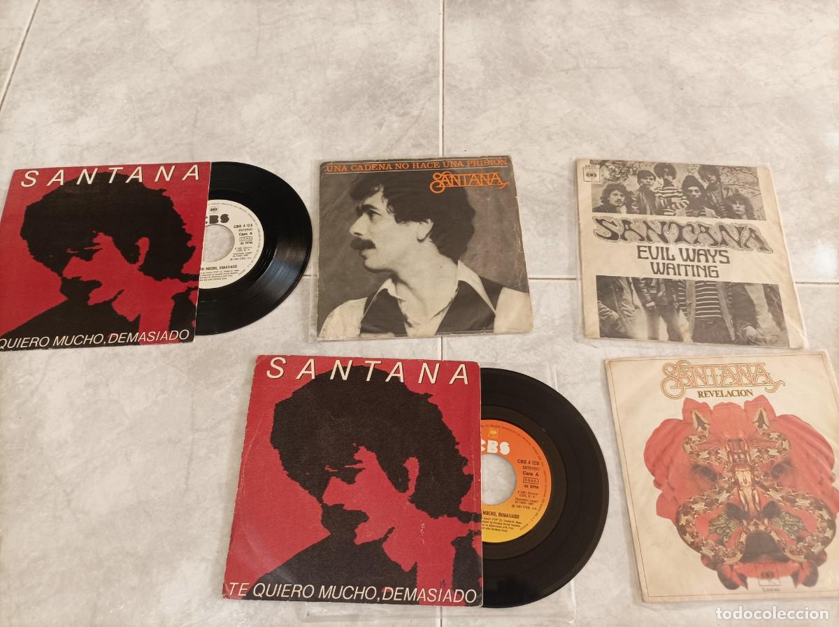 Discos de vinilo: Santana lote singles - Foto 1