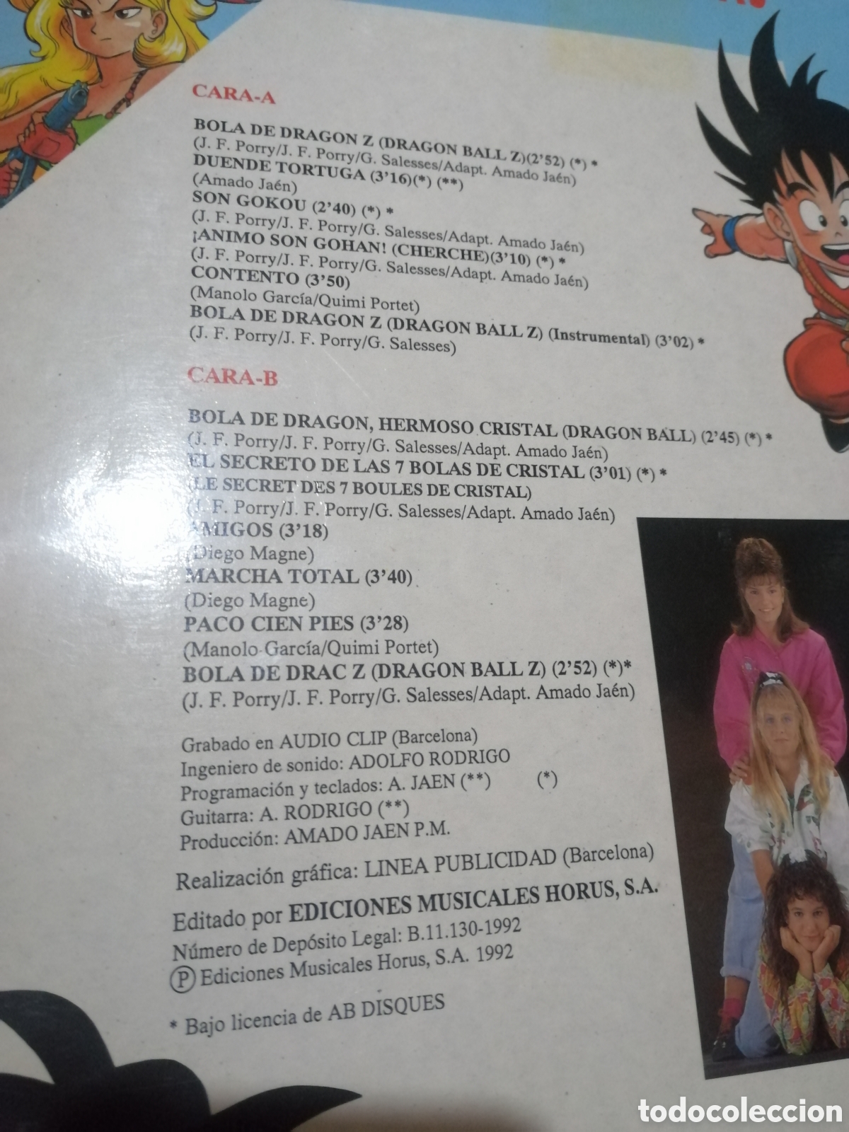 Discos de vinilo: LP-Vinilo BOLA DE DRAG&Oacute;N Z LP 1992 - Foto 3